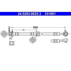 Brzdová hadica ATE 24.5293-0625.3