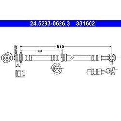 Brzdová hadica ATE 24.5293-0626.3