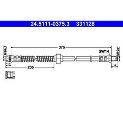 Brzdová hadica ATE 24.5111-0375.3