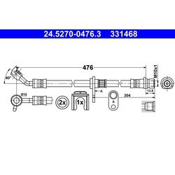 Brzdová hadica ATE 24.5270-0476.3