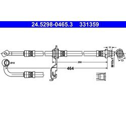 Brzdová hadica ATE 24.5298-0465.3