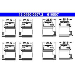 Sada príslušenstva obloženia kotúčovej brzdy ATE 13.0460-0507.2