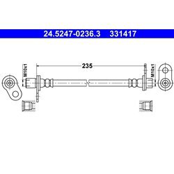 Brzdová hadica ATE 24.5247-0236.3