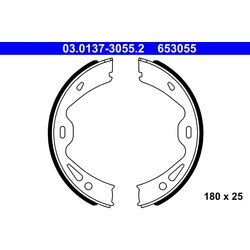 Sada brzd. čeľustí parkov. brzdy ATE 03.0137-3055.2