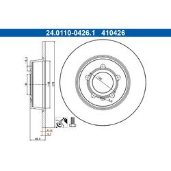 Brzdový kotúč ATE 24.0110-0426.1