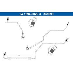 Brzdová hadica ATE 24.1294-0022.3