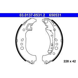Sada brzdových čeľustí ATE 03.0137-0531.2