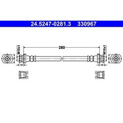 Brzdová hadica ATE 24.5247-0281.3