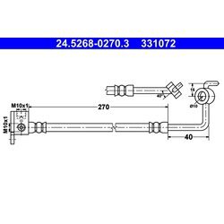 Brzdová hadica ATE 24.5268-0270.3
