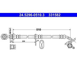 Brzdová hadica ATE 24.5296-0510.3