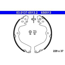 Sada brzdových čeľustí ATE 03.0137-0513.2