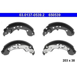 Sada brzdových čeľustí ATE 03.0137-0539.2 - obr. 1