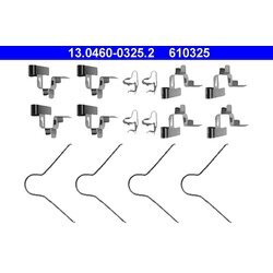 Sada príslušenstva obloženia kotúčovej brzdy ATE 13.0460-0325.2