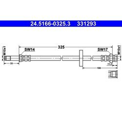 Brzdová hadica ATE 24.5166-0325.3