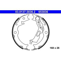 Sada brzd. čeľustí parkov. brzdy ATE 03.0137-3036.2