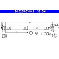 Brzdová hadica ATE 24.5265-0348.3