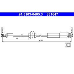 Brzdová hadica ATE 24.5103-0405.3