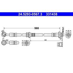 Brzdová hadica ATE 24.5293-0567.3