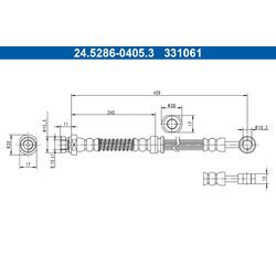 Brzdová hadica ATE 24.5286-0405.3