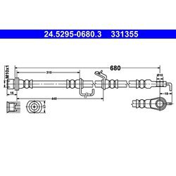 Brzdová hadica ATE 24.5295-0680.3