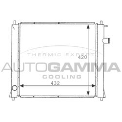 Chladič motora AUTOGAMMA 101253