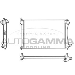 Chladič motora AUTOGAMMA 101345