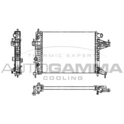 Chladič motora AUTOGAMMA 102848