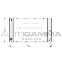 Chladič motora AUTOGAMMA 103395