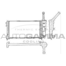 Chladič motora AUTOGAMMA 103758