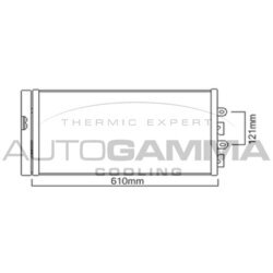 Kondenzátor klimatizácie AUTOGAMMA 103775