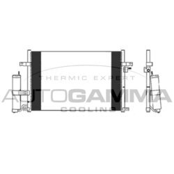 Kondenzátor klimatizácie AUTOGAMMA 103903