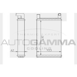 Výmenník tepla vnútorného kúrenia AUTOGAMMA 104351