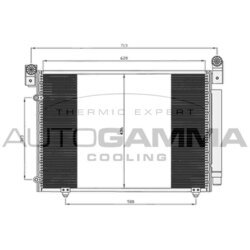 Kondenzátor klimatizácie AUTOGAMMA 105008