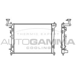 Chladič motora AUTOGAMMA 105048