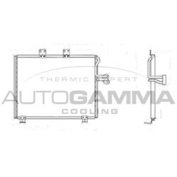 Kondenzátor klimatizácie AUTOGAMMA 105080