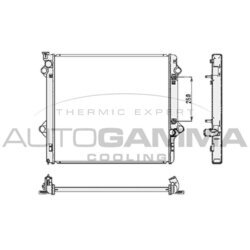 Chladič motora AUTOGAMMA 105221