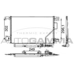 Kondenzátor klimatizácie AUTOGAMMA 105403