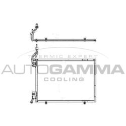 Kondenzátor klimatizácie AUTOGAMMA 105524