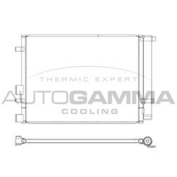 Kondenzátor klimatizácie AUTOGAMMA 105828