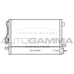 Kondenzátor klimatizácie AUTOGAMMA 105897