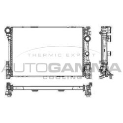 Chladič motora AUTOGAMMA 105916