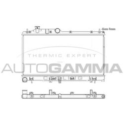 Chladič motora AUTOGAMMA 105932