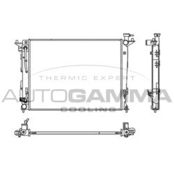 Chladič motora AUTOGAMMA 107121