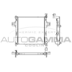 Chladič motora AUTOGAMMA 107270