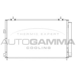 Kondenzátor klimatizácie AUTOGAMMA 107341