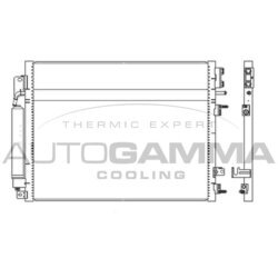 Kondenzátor klimatizácie AUTOGAMMA 107357