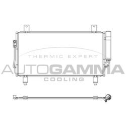 Kondenzátor klimatizácie AUTOGAMMA 107360