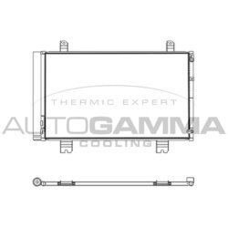 Kondenzátor klimatizácie AUTOGAMMA 107567