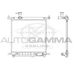 Chladič motora AUTOGAMMA 107651