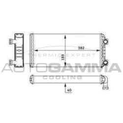 Výmenník tepla vnútorného kúrenia AUTOGAMMA 304772